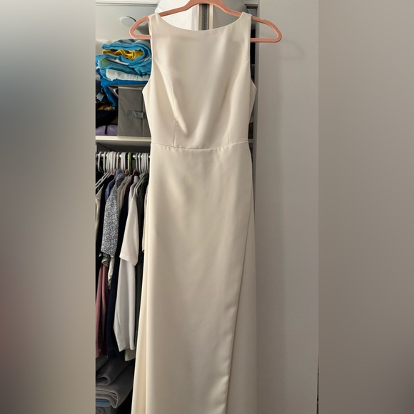 BHLDN ALICE HIGH-NECK SATIN MAXI DRESS - Picture 3 of 6